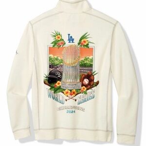 Tommy Bahama Dodger World Series Zip Up Sweater